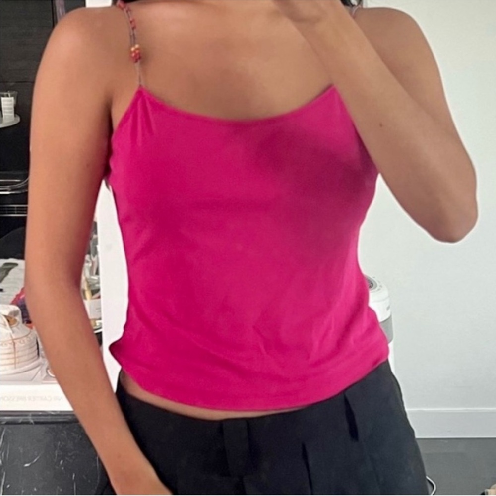 Ann Taylor cami with beaded straps